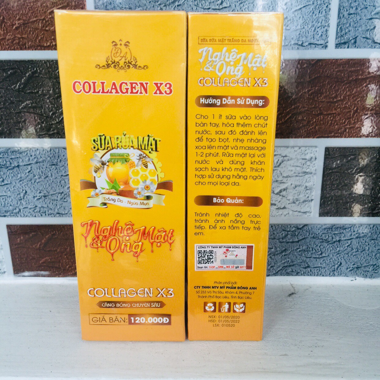 Sữa rửa mặt Nghệ Collagen X3 Đông Anh