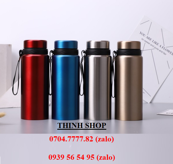 [HCM]bình giữ nhiệt 1000ml - bình giữ nhiệt inox