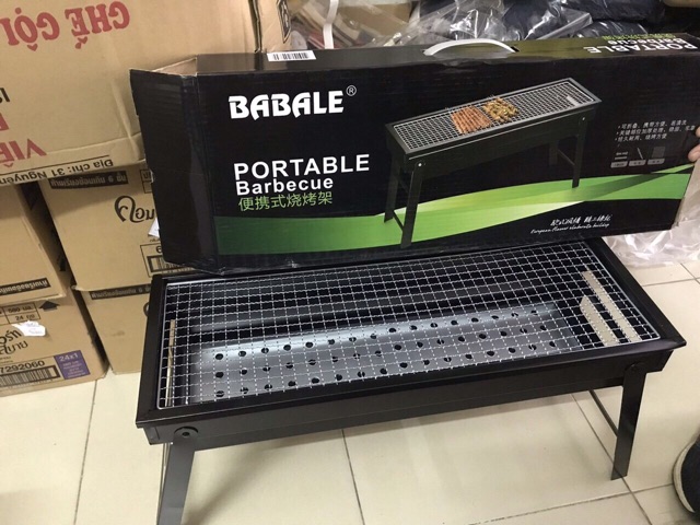 Bếp Nướng Than Hoa Dài Hình Chữ Nhật