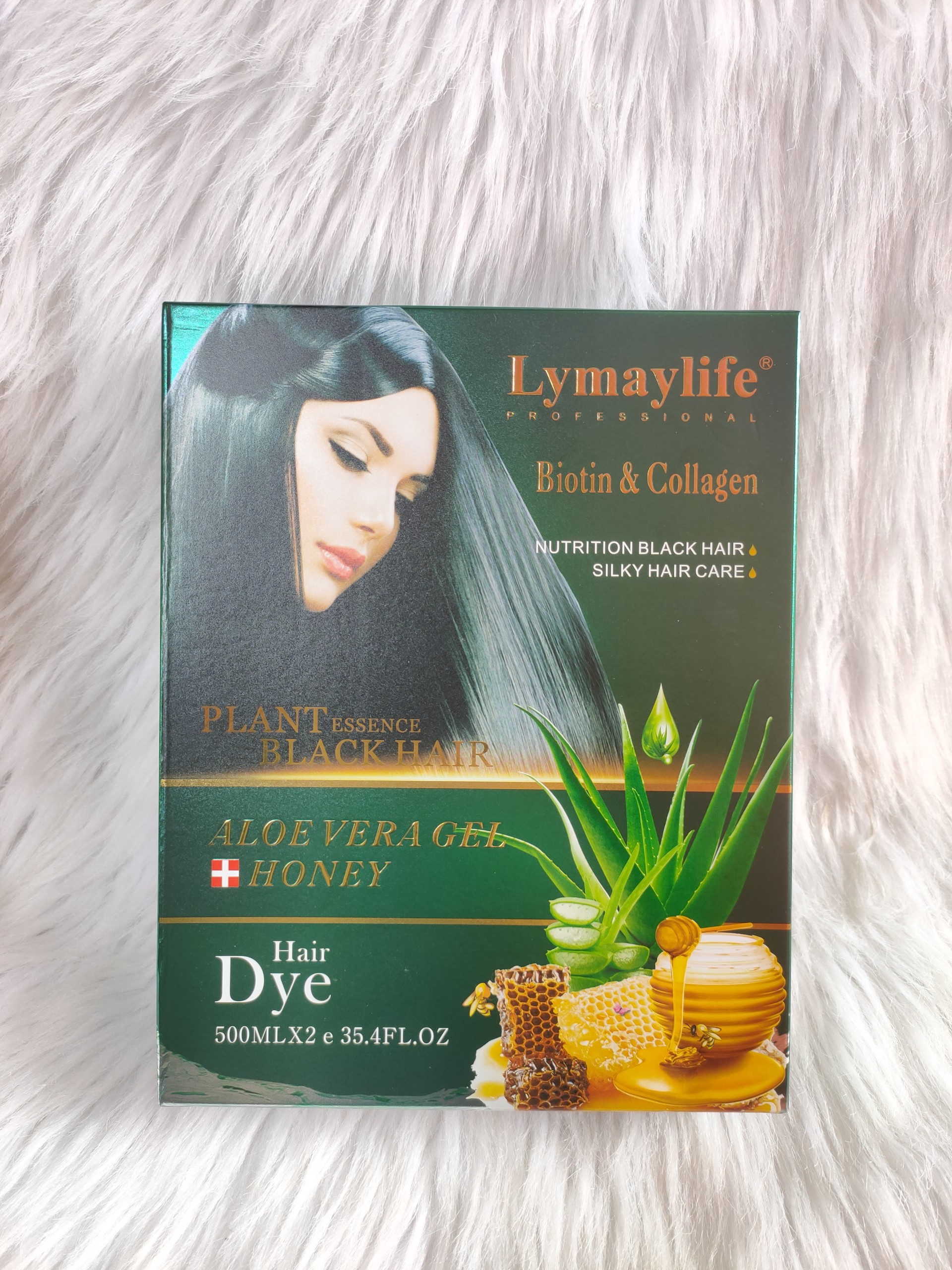 Nhuộm đen phủ bạc mật ông Lymaylife 500ml