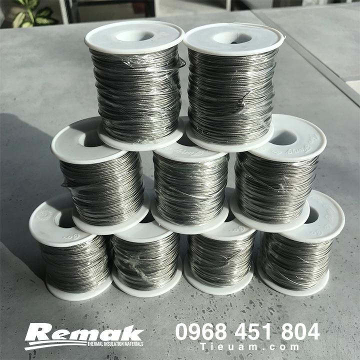 Cuộn dây cáp lụa 0.8mm 1x7 Dài 100m Dây cáp bọc nhựa