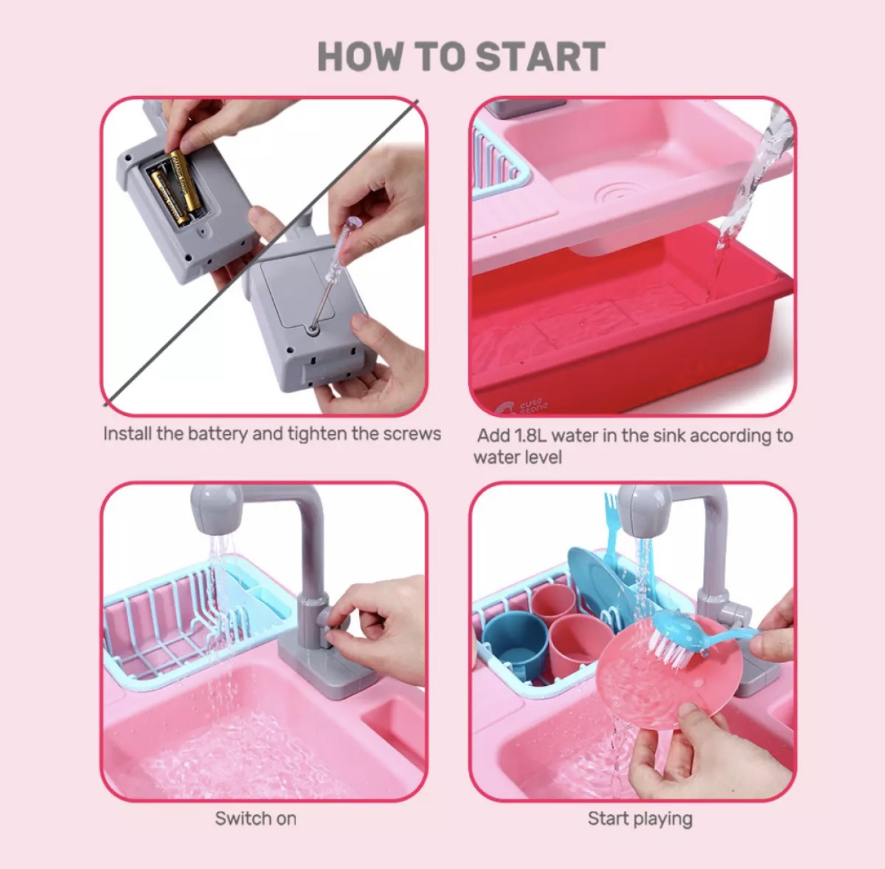 Đồ chơi bồn rửa chén cho bé