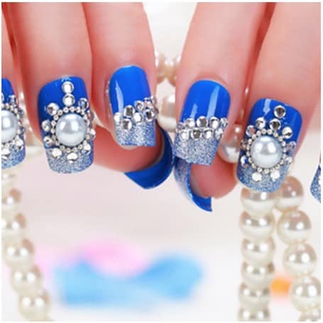 Bộ 24 Móng tay giả , nail giả , móng giả A32 ( keo sẵn sau các móng tay )