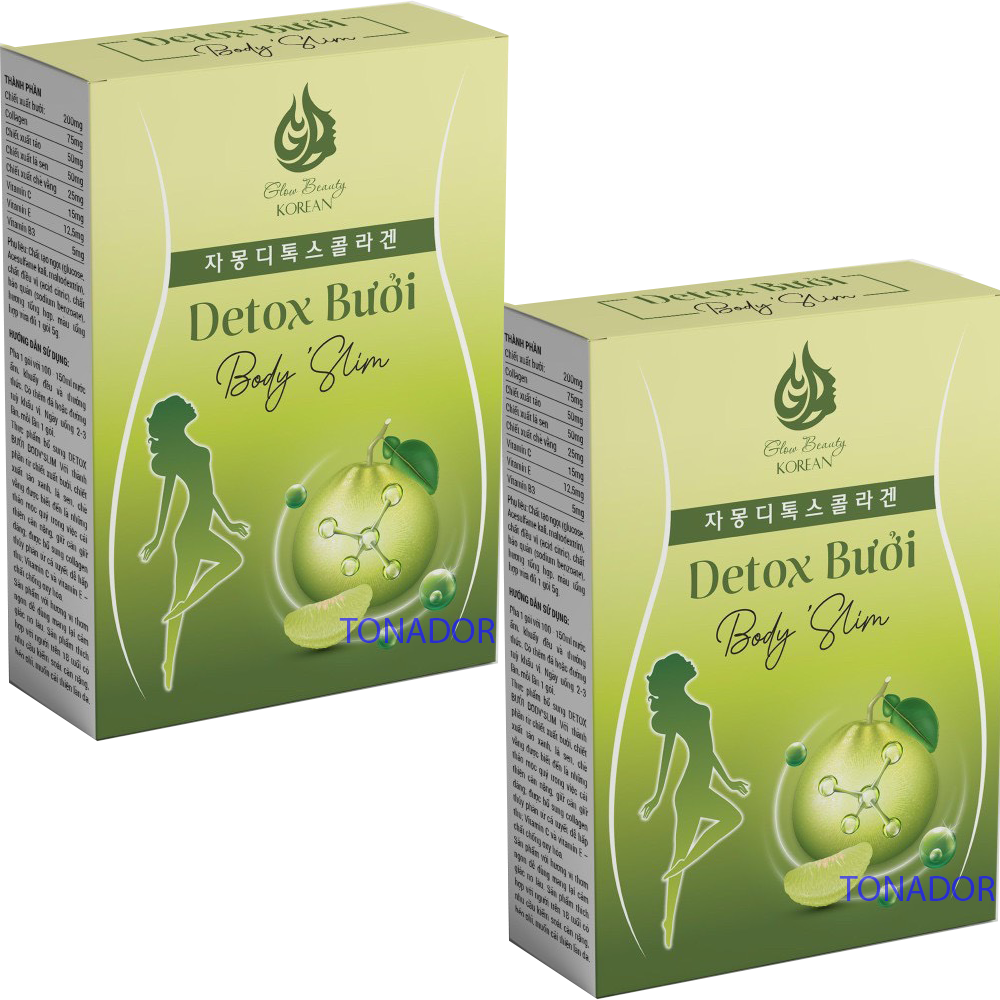 Trà bưởi detox body slim Hộp 15 gói giảm cân ,giữ dáng, đẹp da, đào thải mỡ thừa