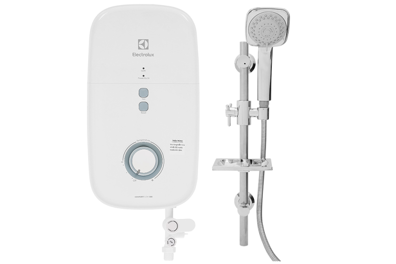 Bảng giá Máy nước nóng Electrolux EWE451KX-DWB2 công suất 4500 W,Làm nóng trực tiếp, Cầu dao chống rò điện ELCB Vỏ chống thấm nước IP25 Bộ ổn định nhiệt kép Mạch tự ngắt cả dây nóng và nguội khi gặp sự cố