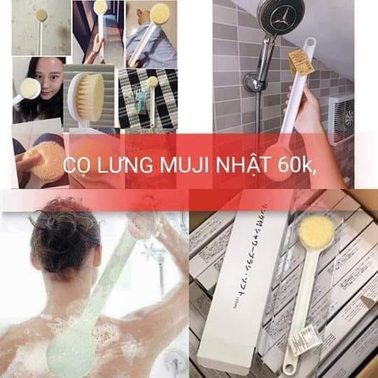 Bàn chải cọ lưng muji - hàng cao cấp xuất nhật