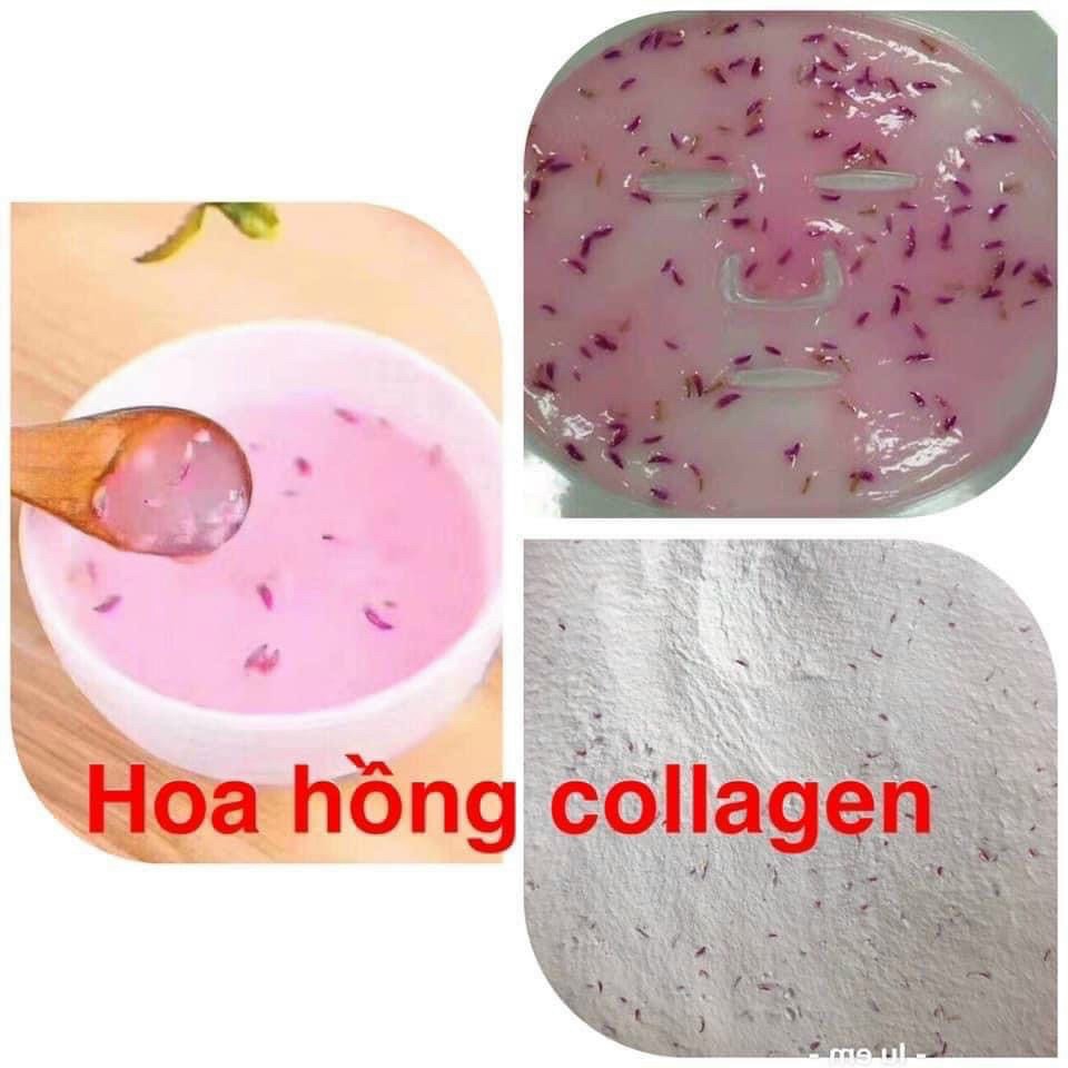 mặt nạ Collagen Cánh Hoa Hồng Tươi
