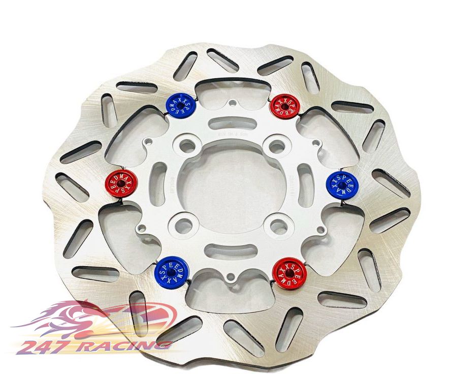 Đĩa Thắng Kiểu CNC Bông 220 gắn Sirius Exciter Wave Dream....màu Bạc