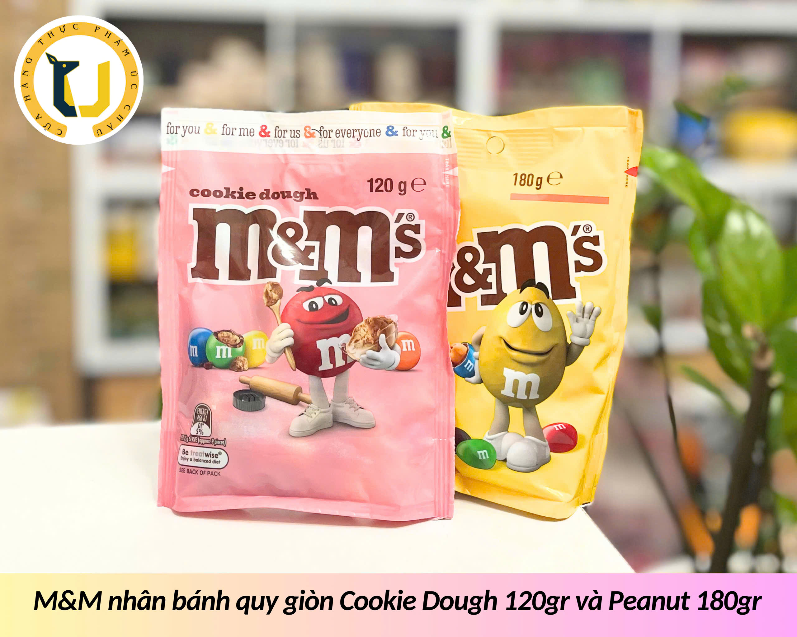 (HÀNG ÚC) Kẹo socola đậu phộng M&M's PEANUT/ MINIS/ CRISPY chocolate