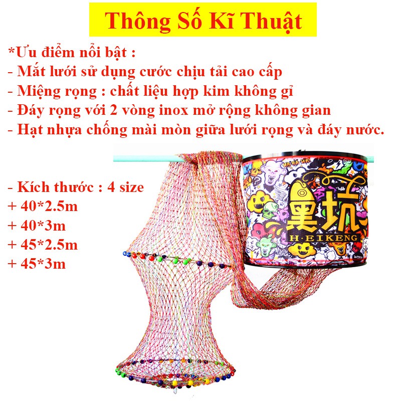 Rọng Cá Câu Đài , Giỏ Đựng Cá Siêu Bền Cao Cấp