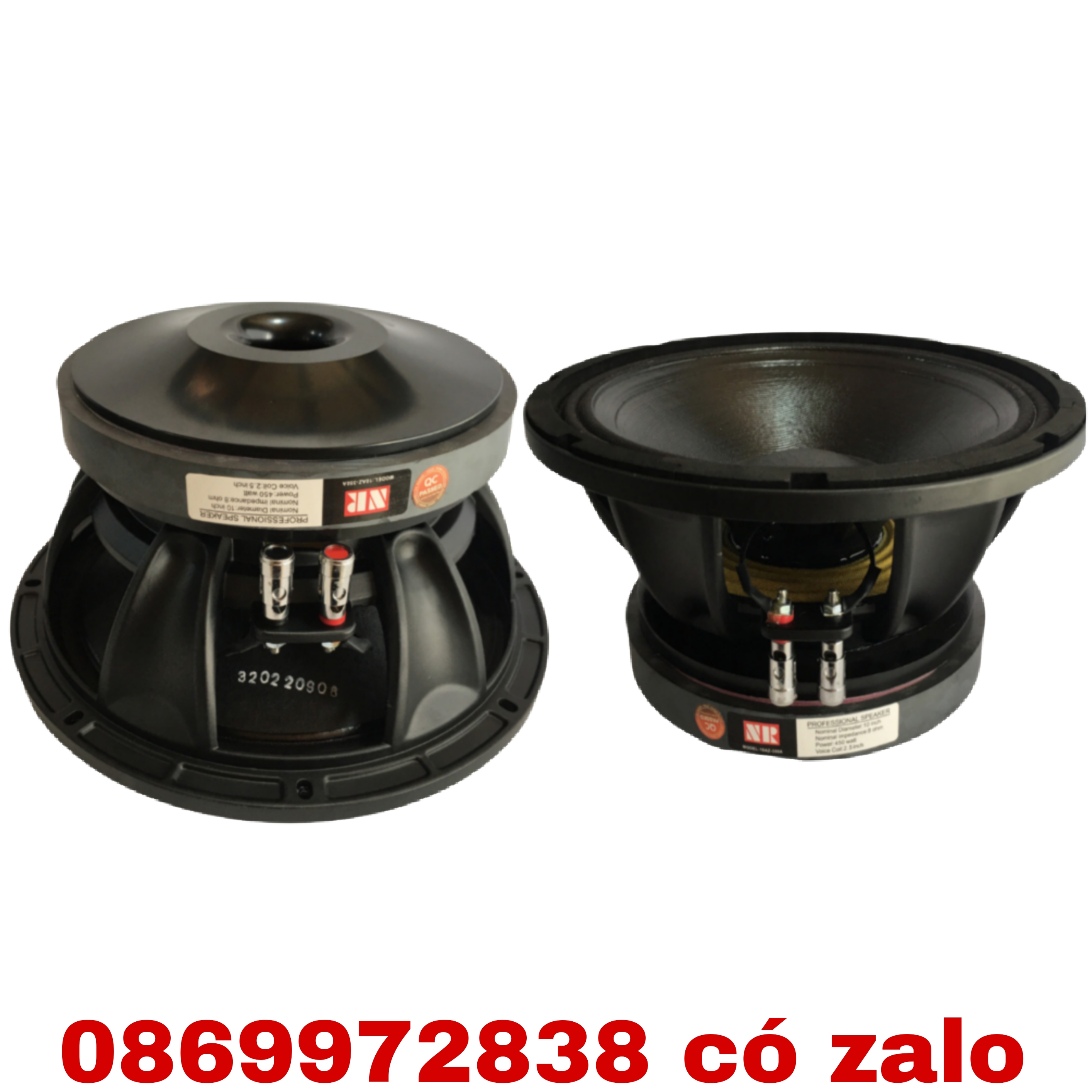 LOA BASS 25 NR AUDIO TỪ 190 - 75 - XƯƠNG NHÔM - GIÁ HAI LOA