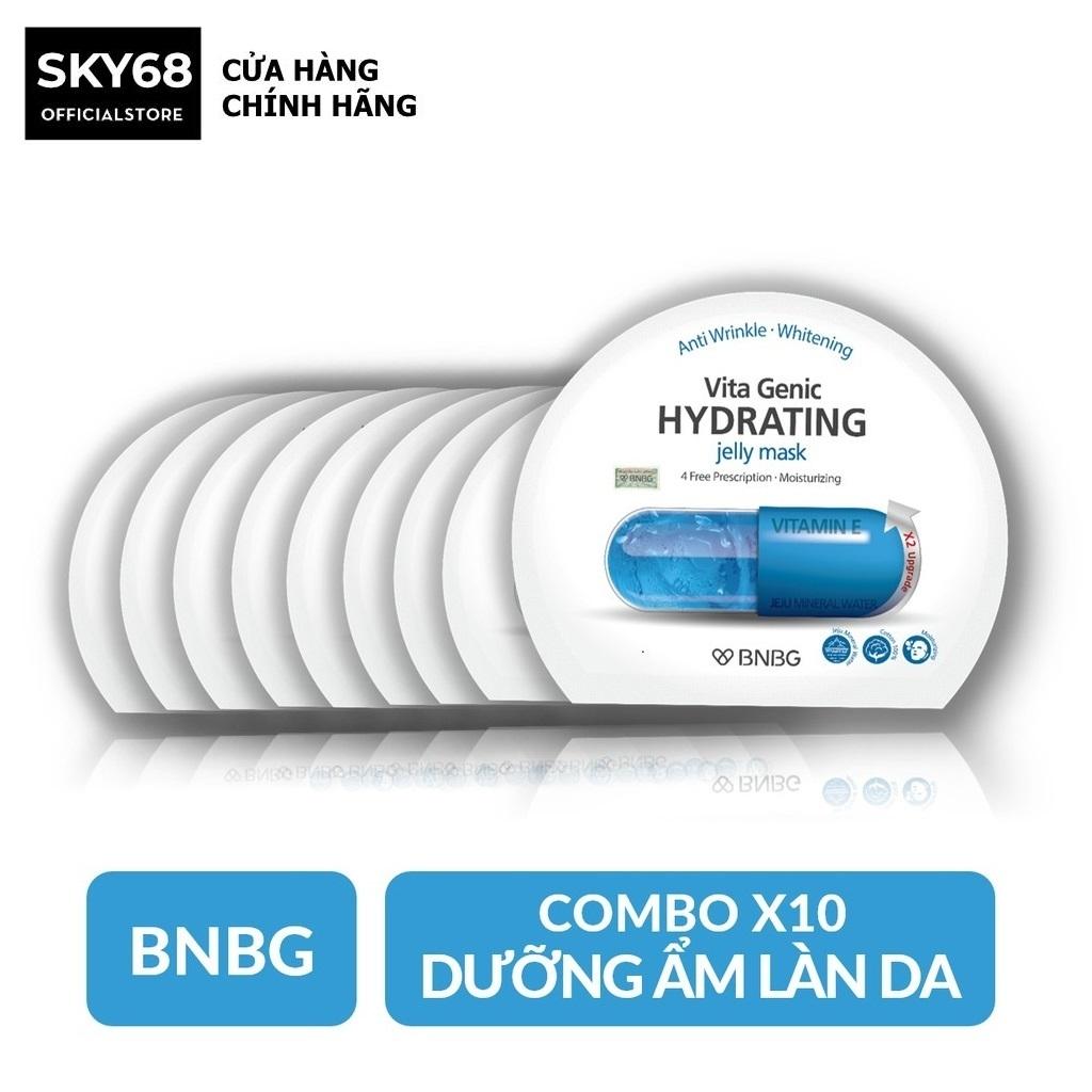 BÁO GIÁ MẶT NẠ AVIF BIOCELL HYDRATING DƯỠNG ẨM DA 23G | Shopee Lazada Sendo Tiki mới nhất 26 Hộp 10 Mặt nạ giấy cấp nước dưỡng ẩm da mềm mượt, căng bóng BNBG Vita Genic Hydrating Jelly Mask (Vitamin E) 30ml x 10