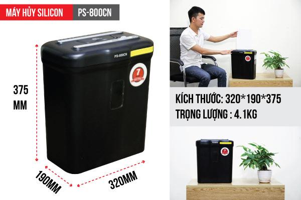 [HCM]Máy hủy tài liệu Silicon PS-800CN