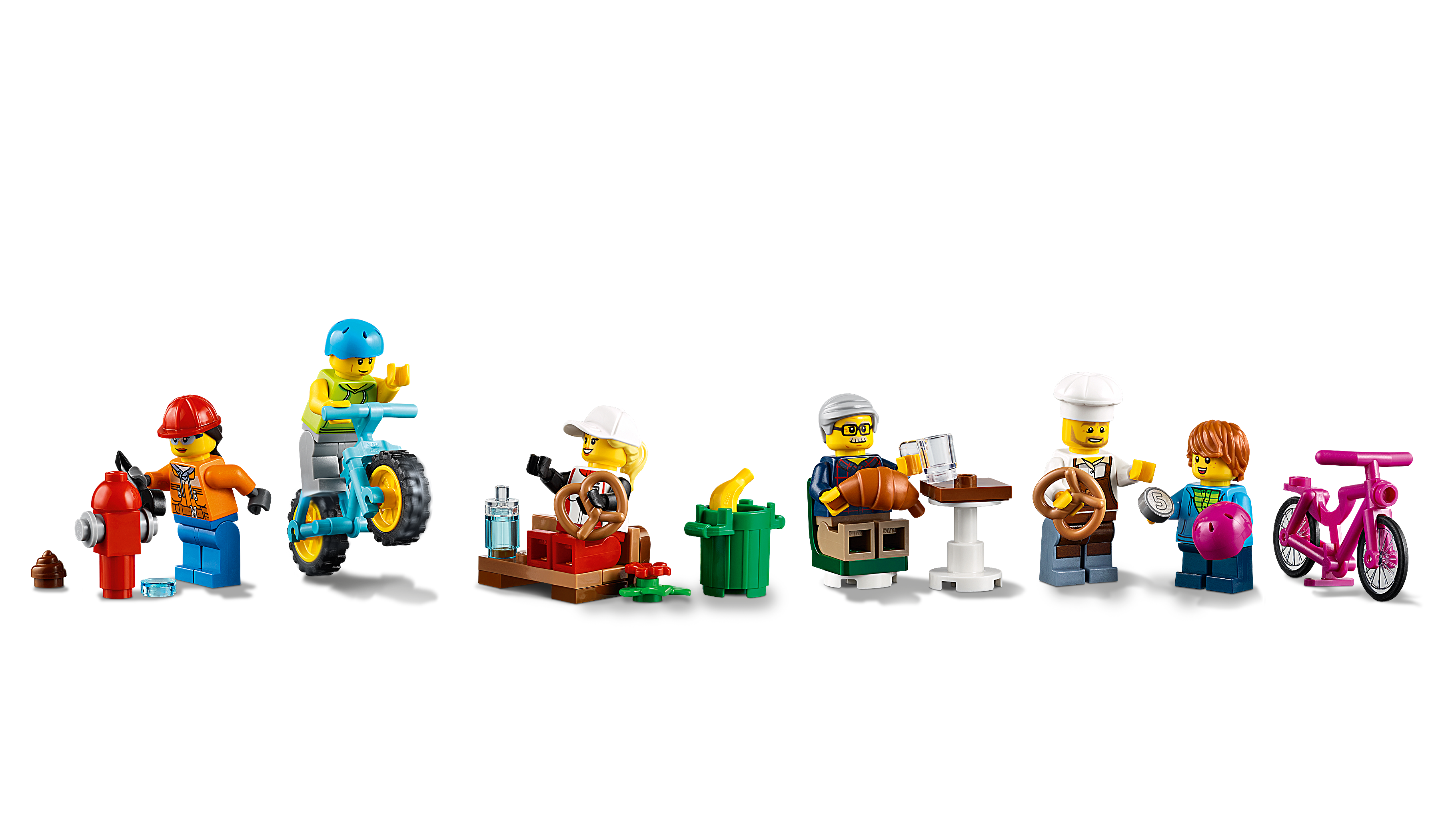 [HAPPY BRICKS] LEGO  CITY - 60306 - SHOPPING STREET - PHỐ MUA SẮM