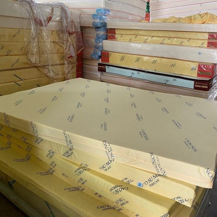 Nệm cao su non american 1m2 x 2m x 10cm chính hãng - cao cấp