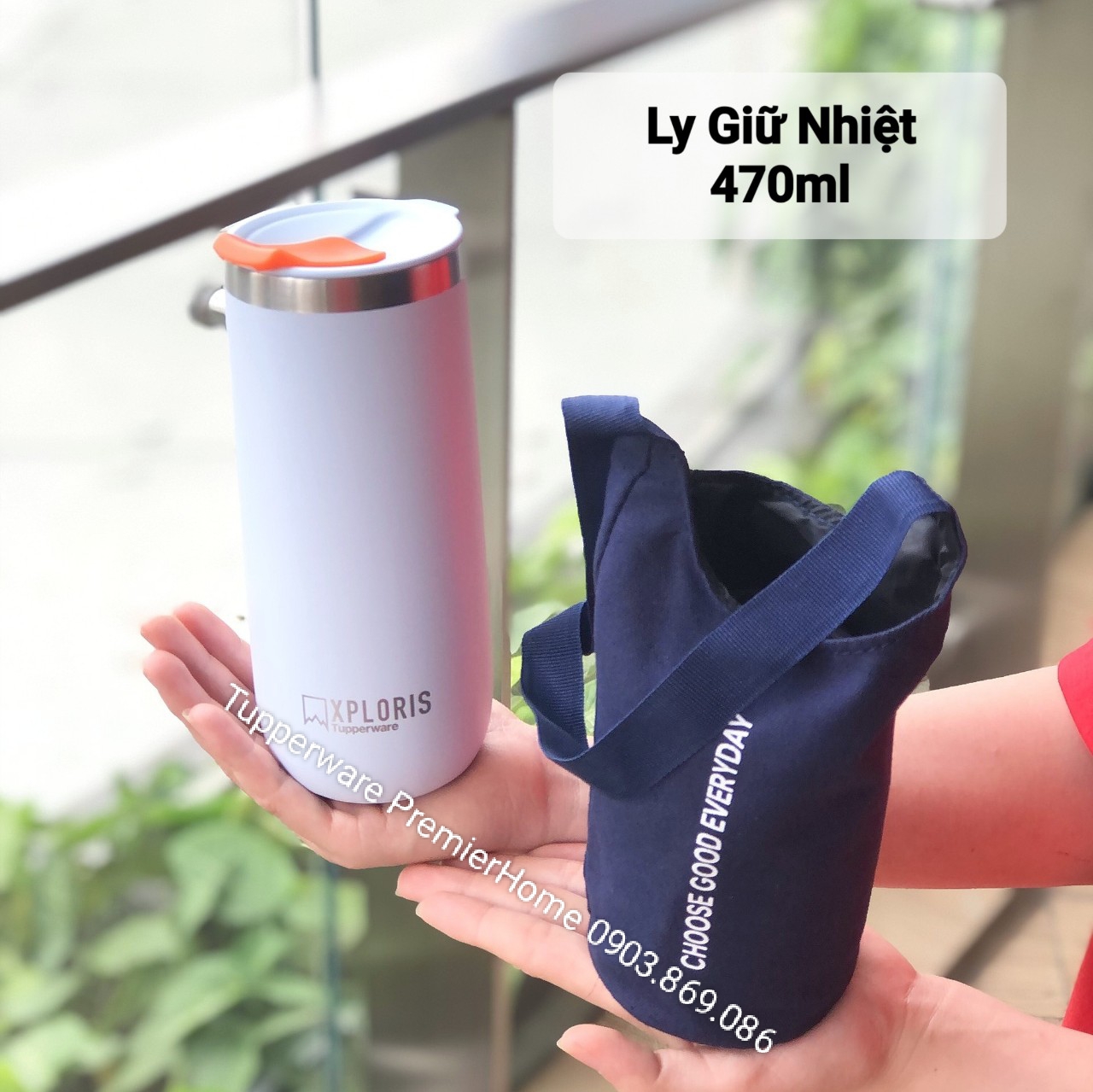 Ly Giữ Nhiệt Tupperware Xploris 470ml