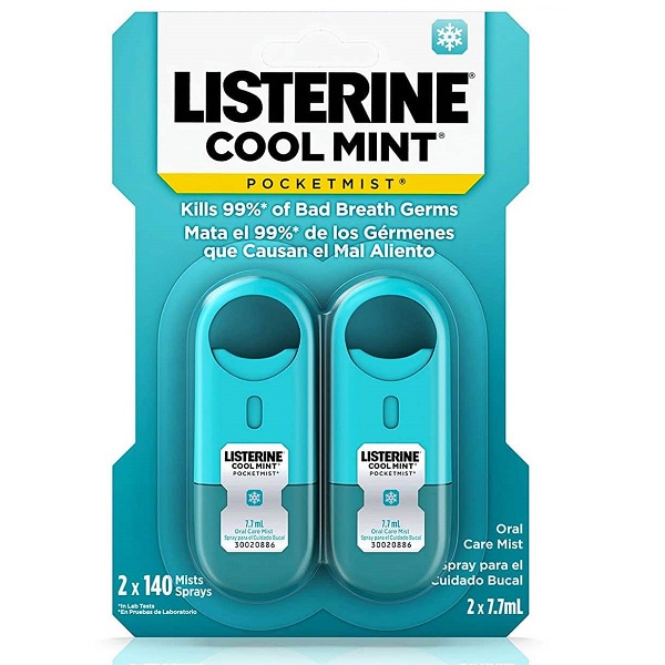 Xịt thơm miệng LISTERINE [HCM] Cool Mint Pocktmist 7.7ml |Sịt thơm miệng
