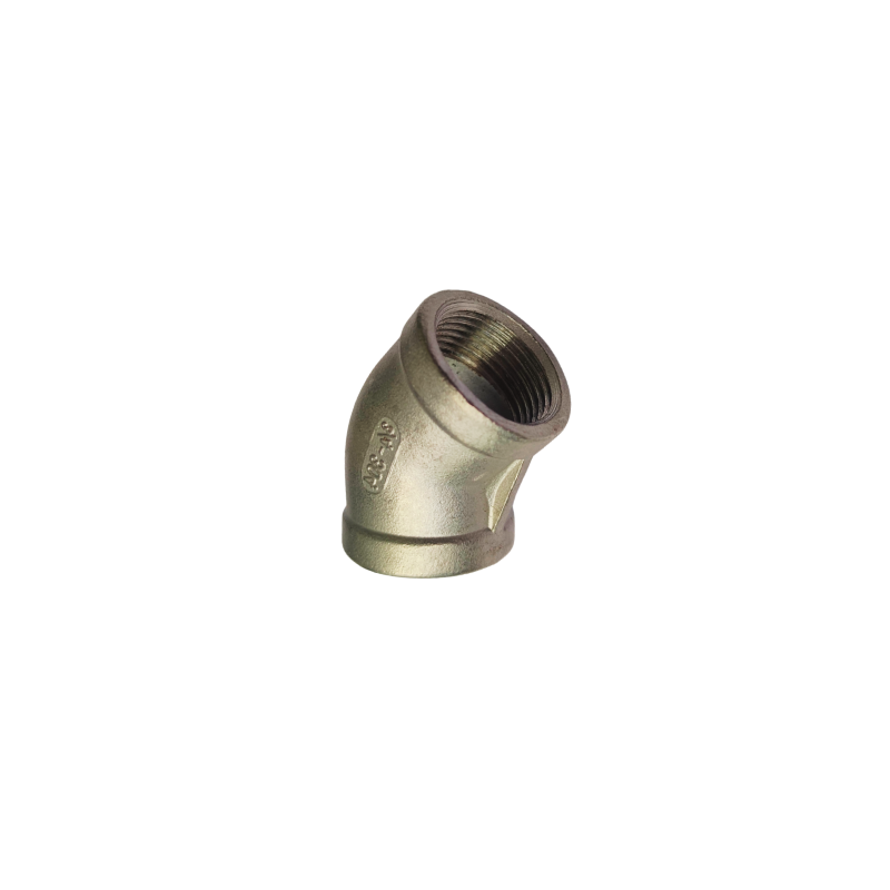 Co lơi inox 304 phi 27, co (cút) ren trong 45⁰