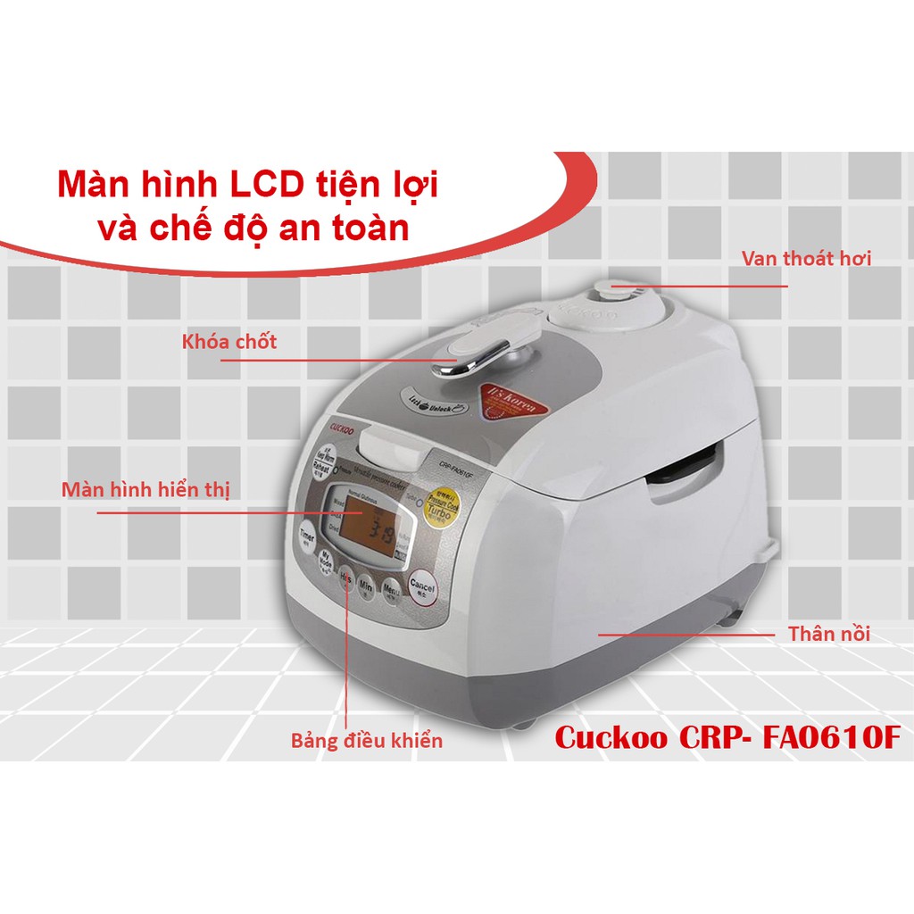 Nồi cơm điện Cuckoo CRP-FA0610F