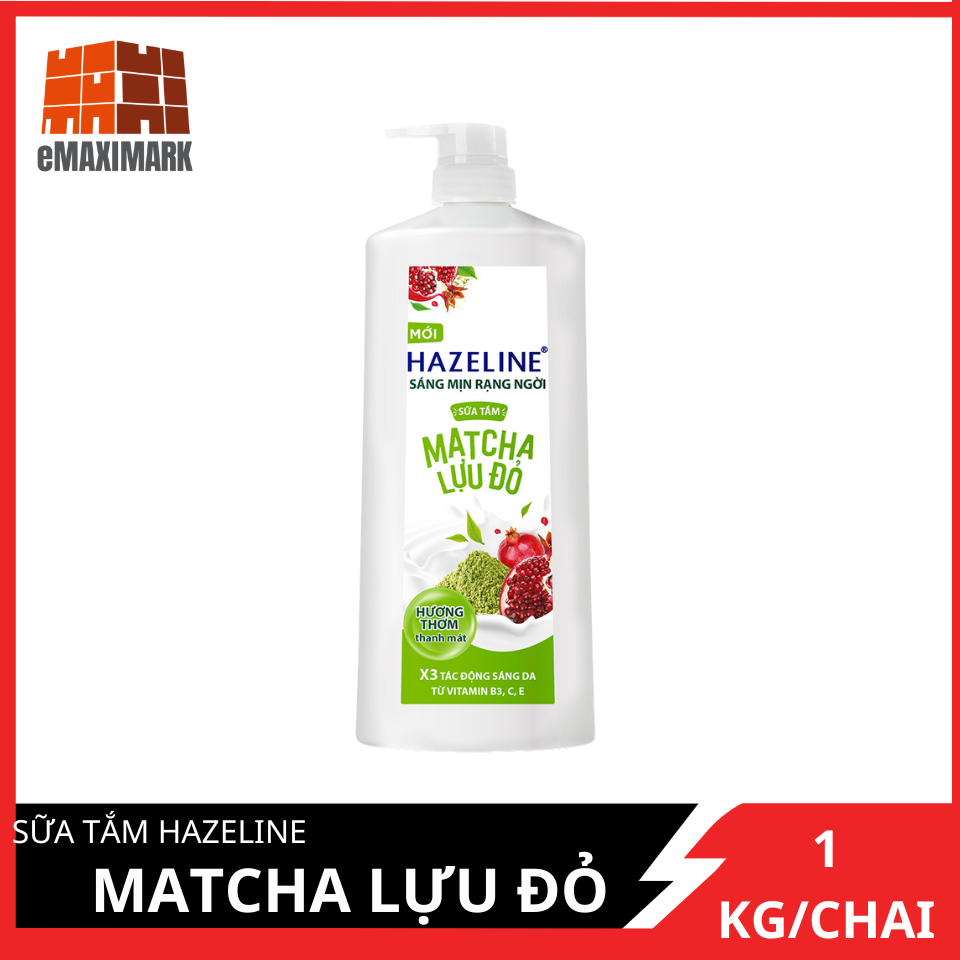 Sữa tắm Hazeline Lựu & Matcha Chai 1Kg