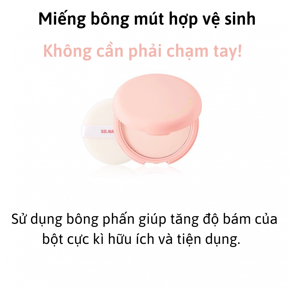 PHẤN NÁCH BỘT KHÔ PEACH DEO PACT