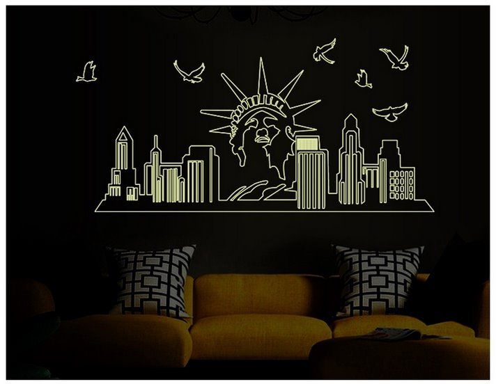 Newyour luminous wall decal Binbin pk94