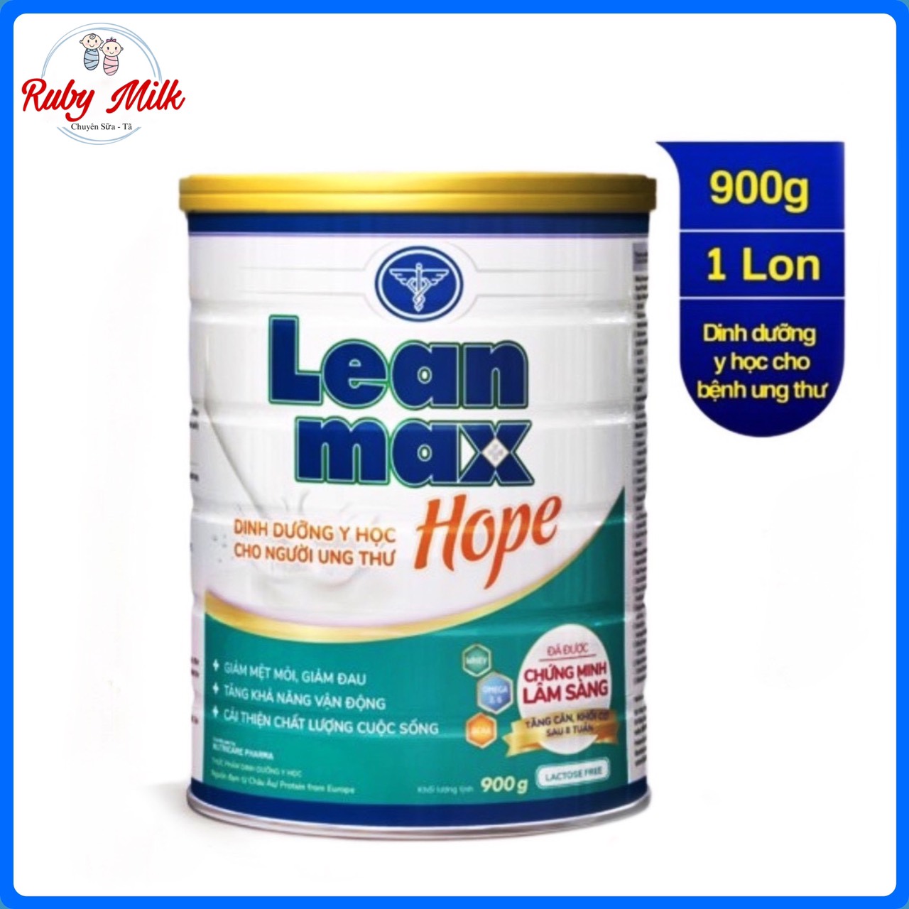 Sữa Bột LeanMax Hope Lon 900g ( Dinh dưỡng dành cho bệnh nhân Ung Thư)