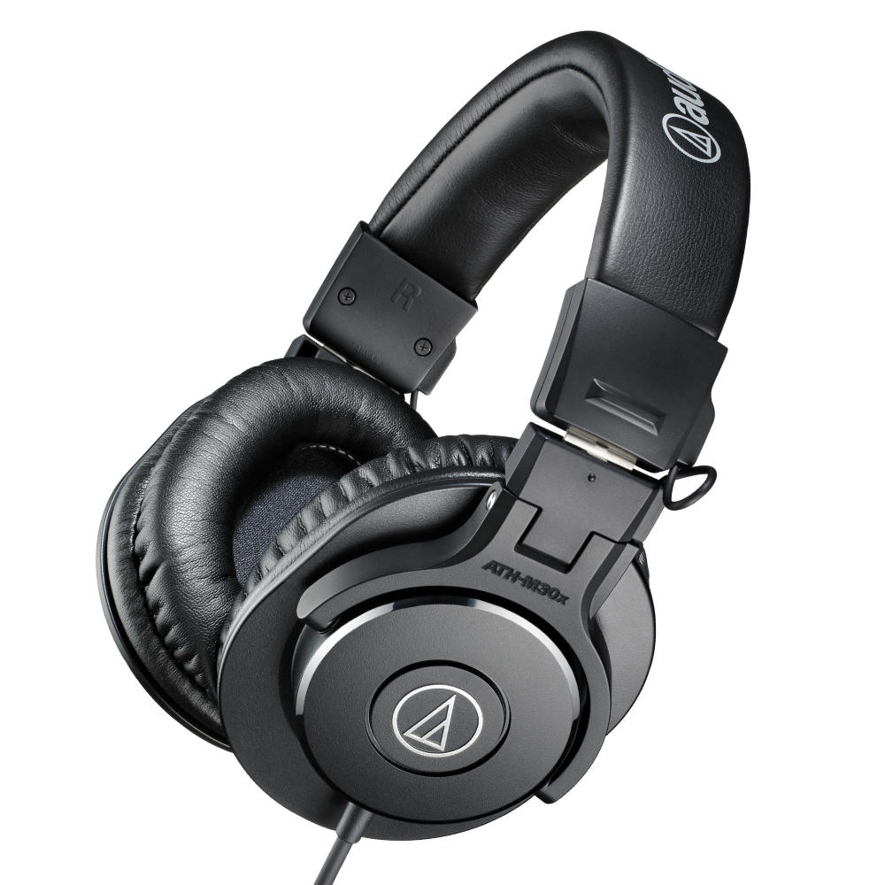 Audio-Technica ATH-M30x Professional Studio Headphones, Black