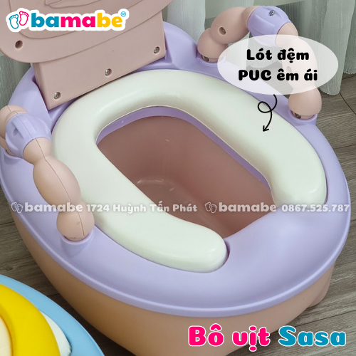 Bô vệ sinh hình vịt cho bé Sasa