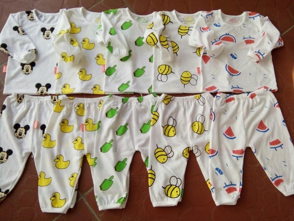 [HCM]Combo 1 set 5 bộ dài tay cho bé trai