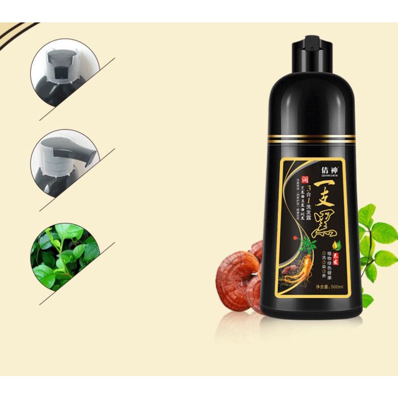 Chai dầu gội đen tóc 500ml,,,