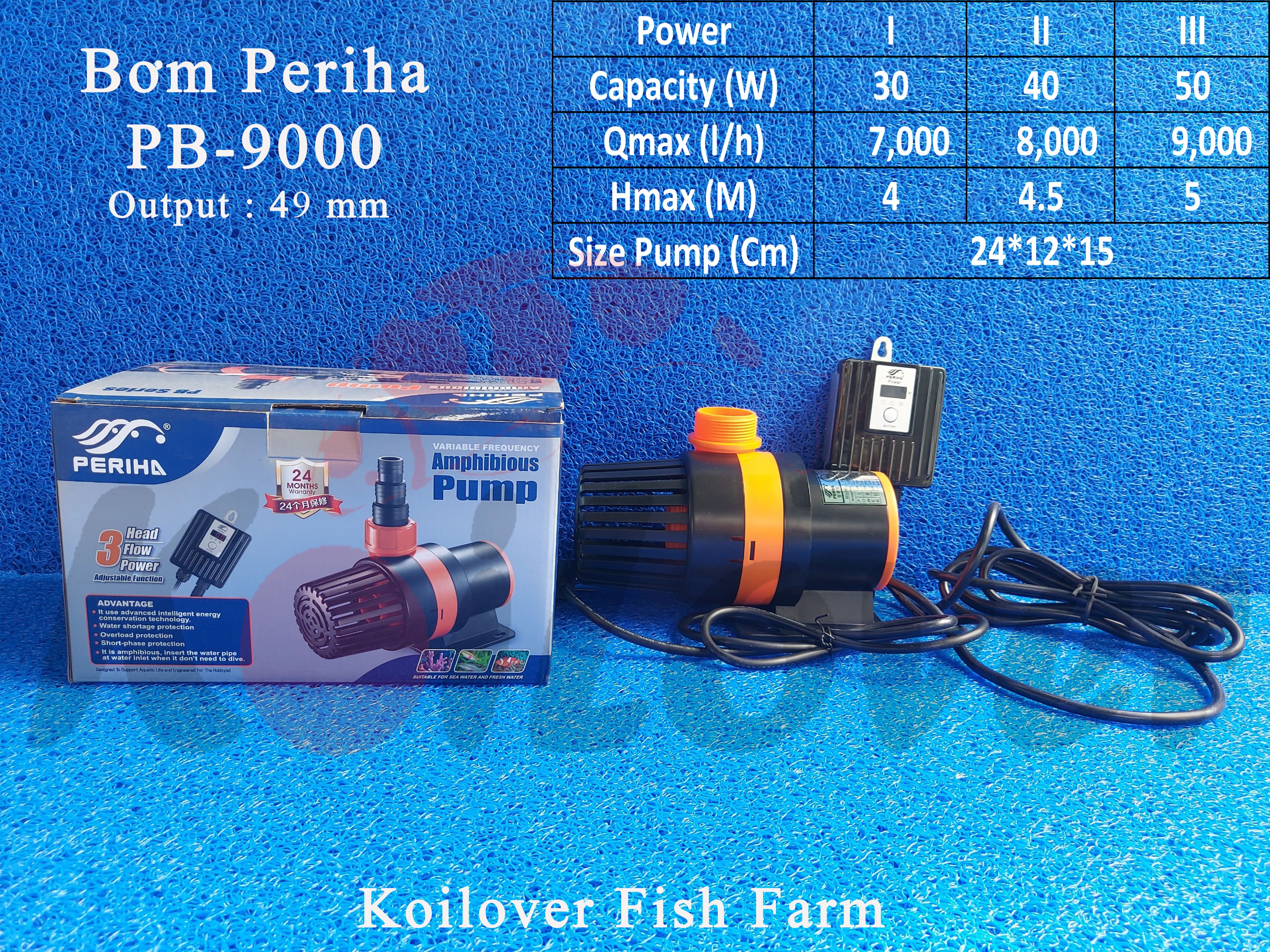 Máy bơm chìm PERIHA PB Series (bơm đẩy) 5000 - 14000