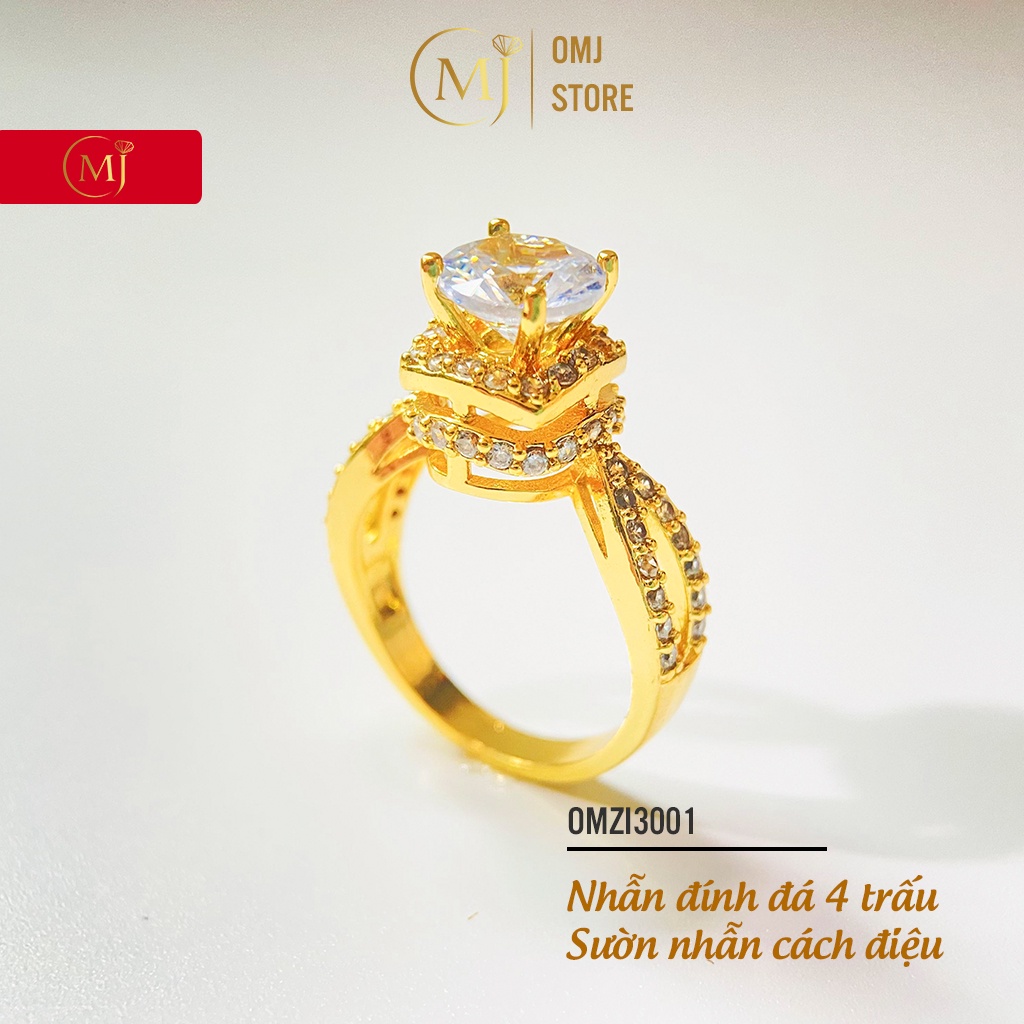 Nhẫn nữ OMJ3001 đính đá sang chảnh lấp lánh