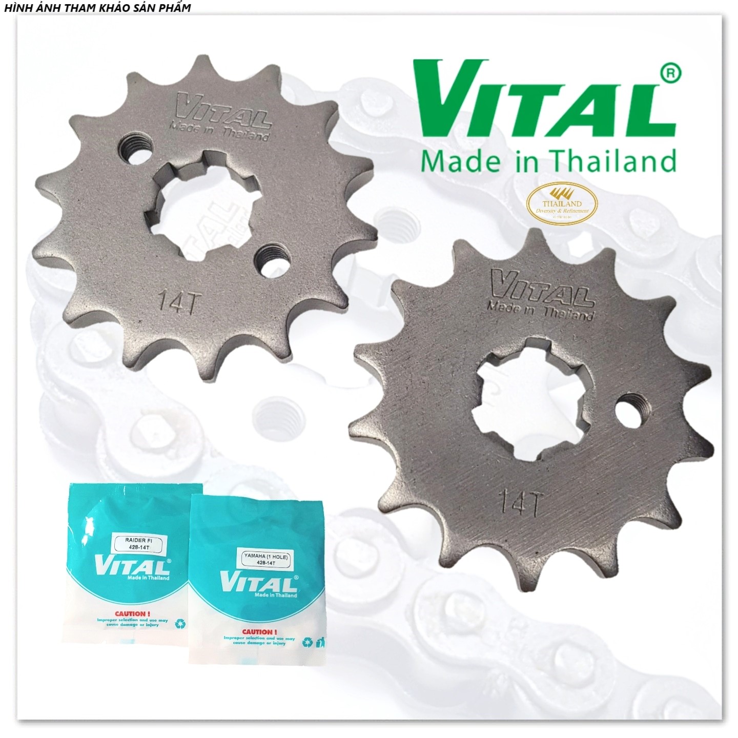 [HCM]Sên nhông dĩa Raider Xăng cơ/Satria ( 428-120L 14T+43T )