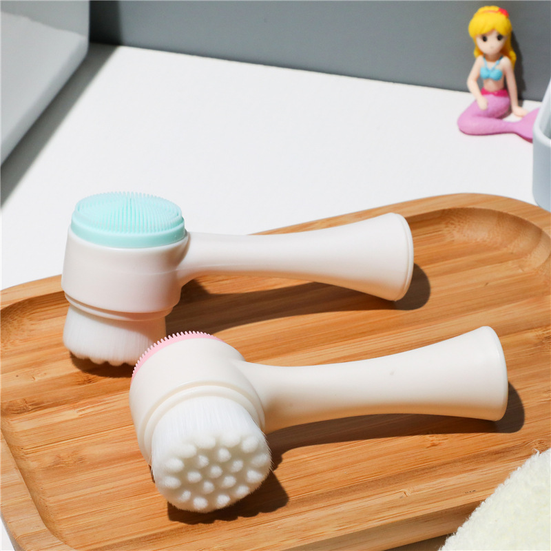 Cọ Rửa Mặt 2 Đầu Massage Mềm Mại