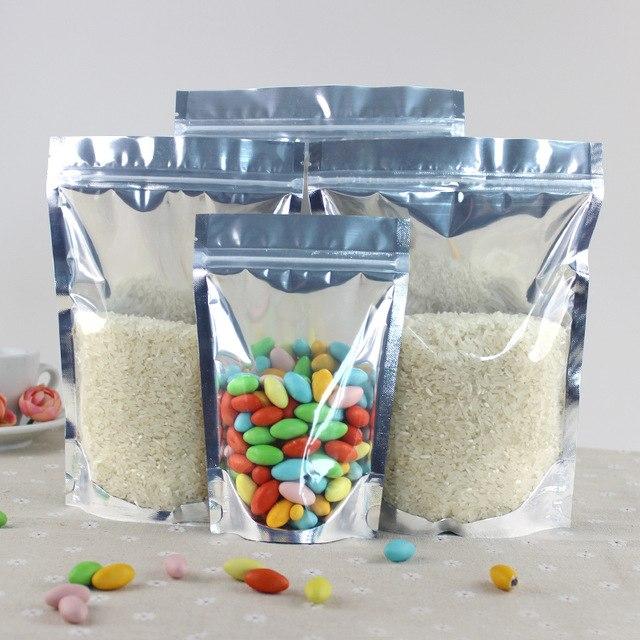 1kg Túi Zip Bạc Nhiều Size / Zipper 1 Mặt Bạc