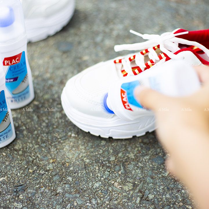 Tẩy giày Plac siêu trắng có bàn chải