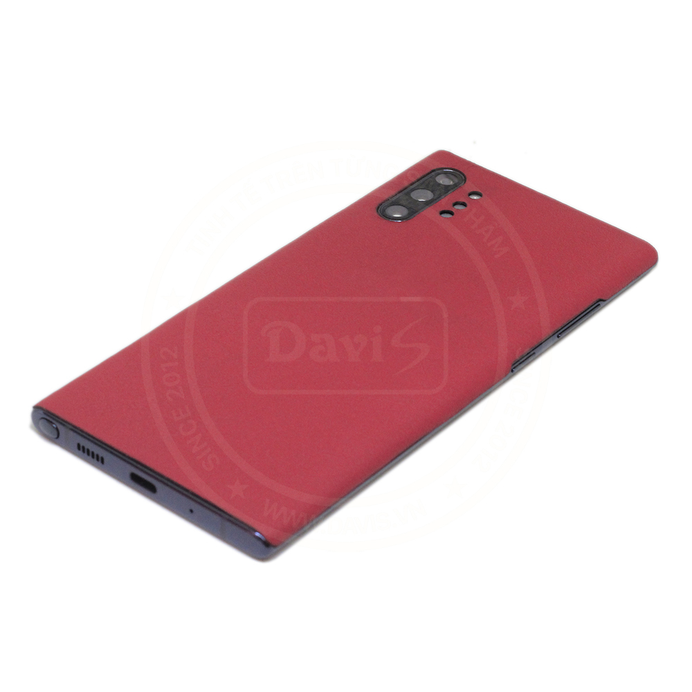 Dán da điện thoại Galaxy Note 10 Plus da bò thật cao cấp - Chính hãng Davis.