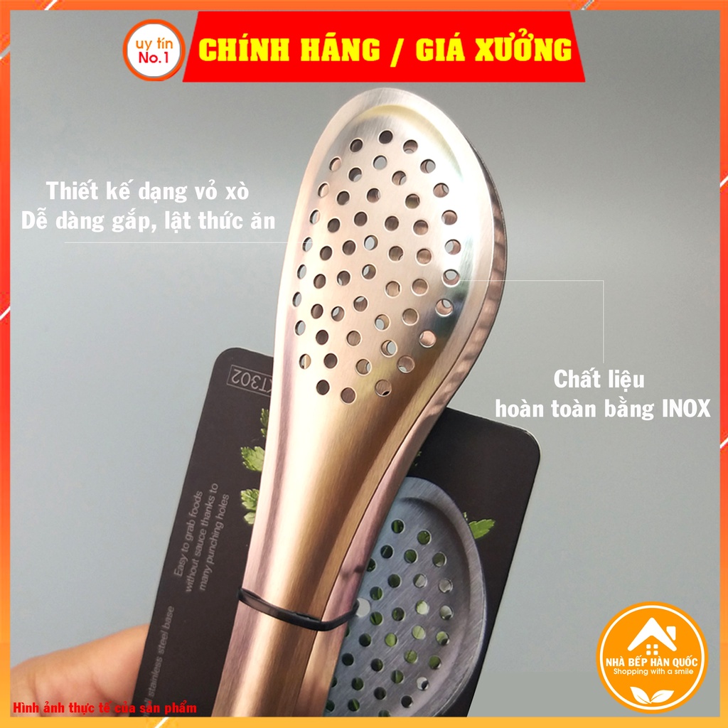 Kẹp gắp thức ăn Lock&Lock bằng Inox CKT302
