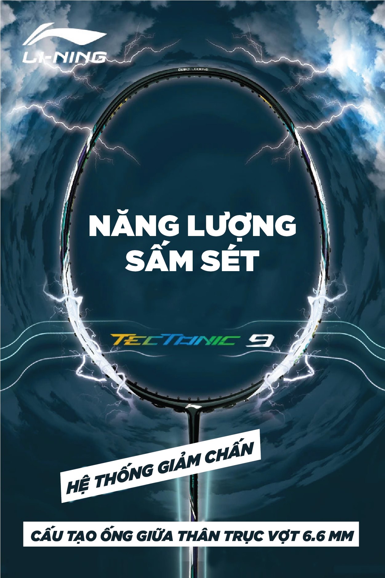 Vợt cầu lông Lining Tectonic 9 (Chính hãng)