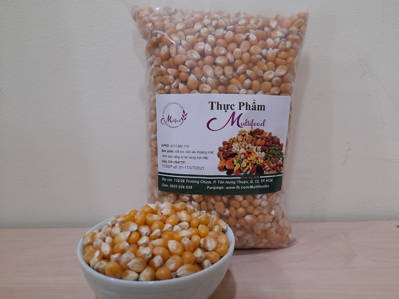 500g ngô mỹ nổ bắp rang bơ