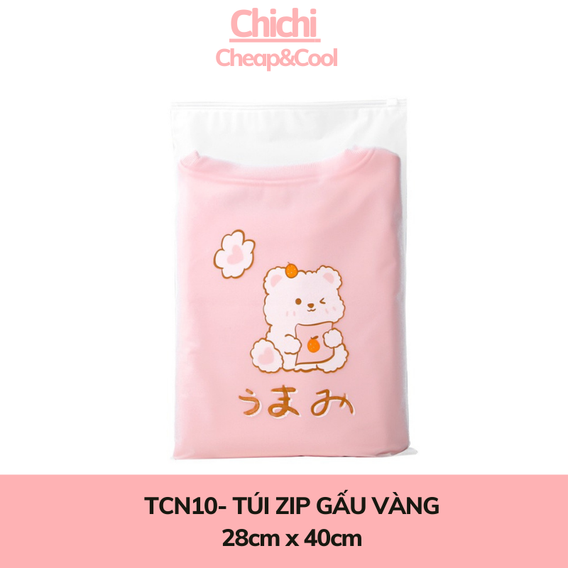 Túi zip khóa màu ChiChi [GIÁ RẺ] Túi dây rút đựng giầy họa tiết tiện lợi chống ẩm mốc TCN05