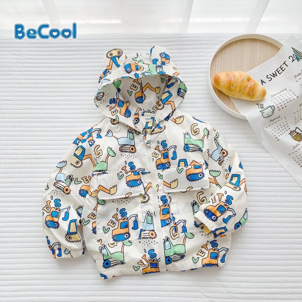 Áo khoác gió cho bé trai bé gái .áo khoác gió lót nỉ 2 lớp mẫu mới Kangmin KIDS