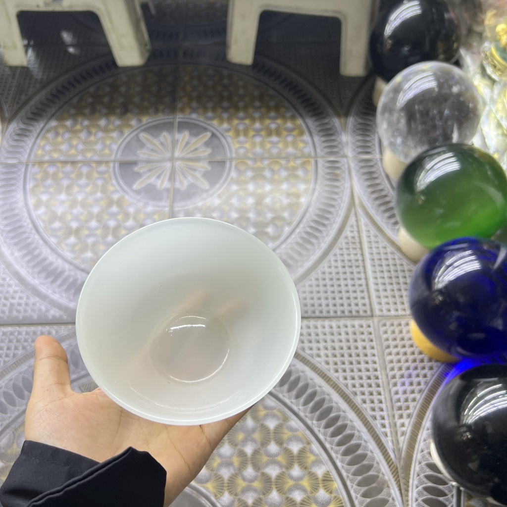 Chén ăn cơm đá ngoc trắng BK STORE