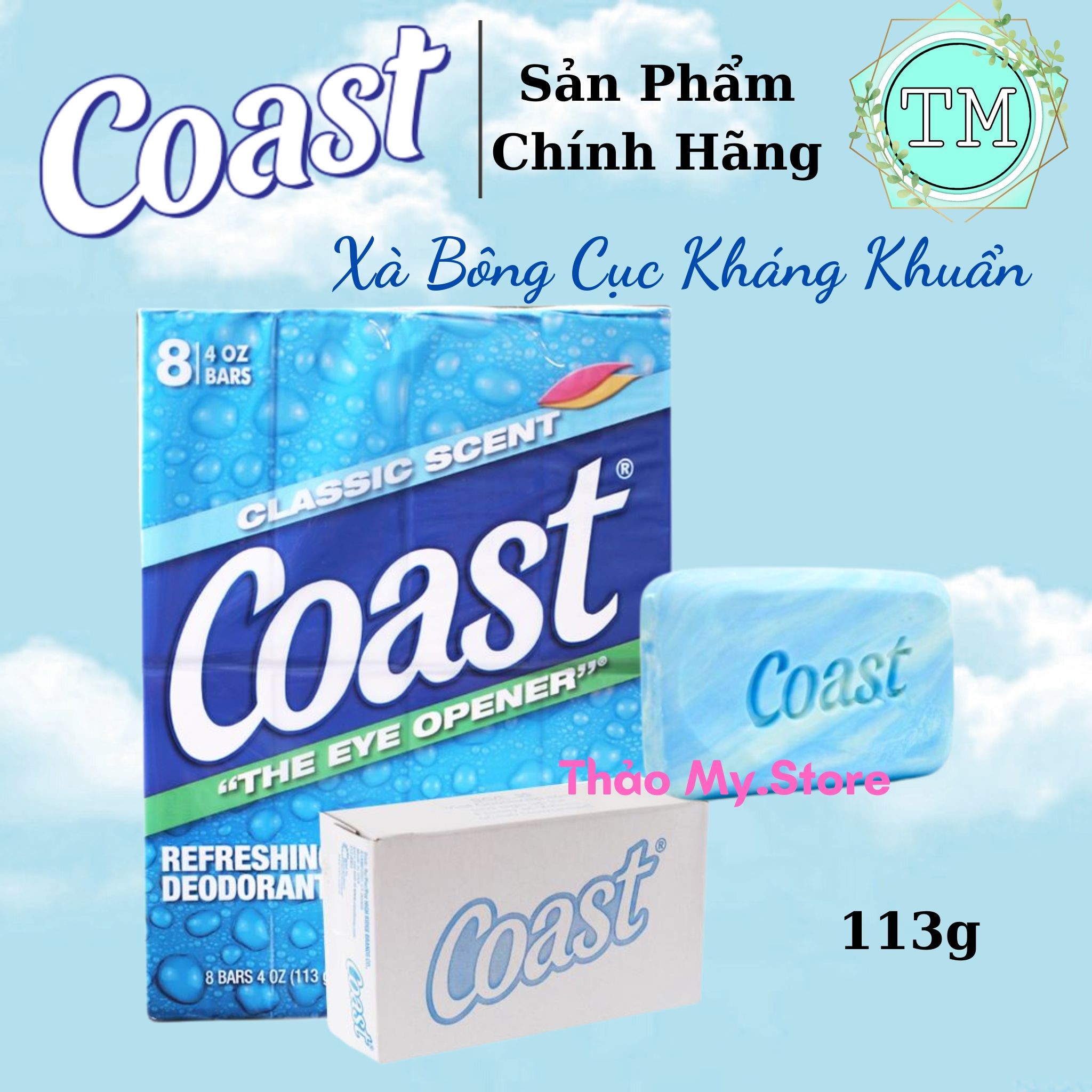 (Tách Lẻ) Xà Bông Cục Coast 113g