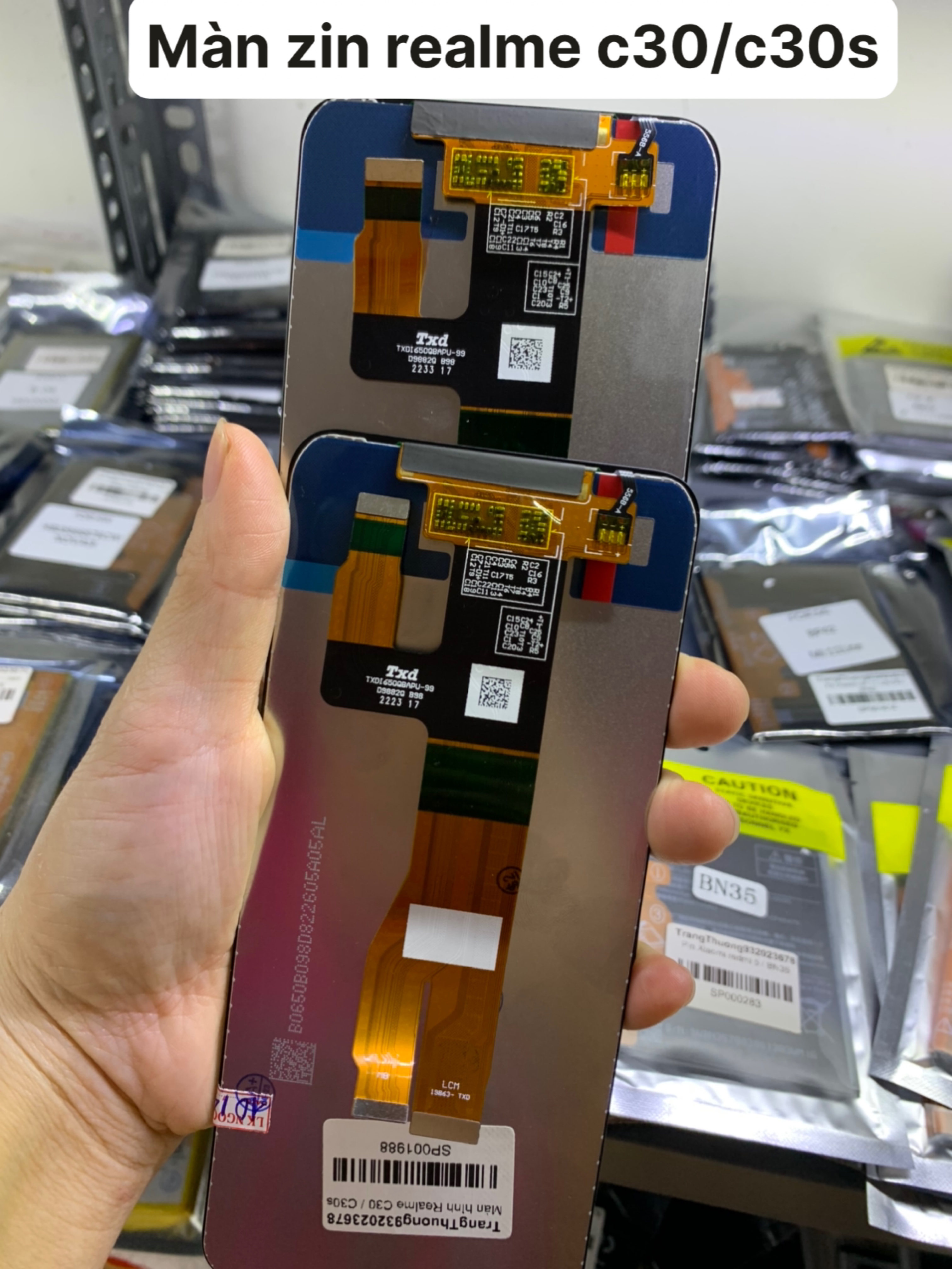Màn hình zin mới điện thoại realme c30/ c30s-có bảo hành bao test tặng kèm tuýp keo b7000 3ml