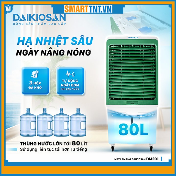 (Hàng mới 100%) Máy làm mát Daikiosan DM201 cao cấp chính hãng
