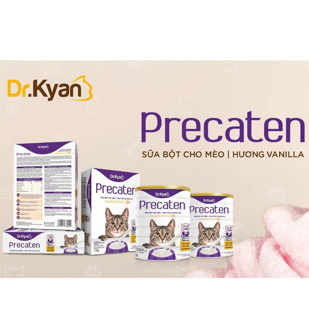 Sữa Bột Precaten Dr.Kyan cho Mèo - 110g