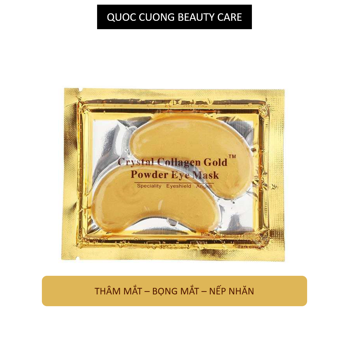[HCM]Mặt nạ mắt Collagen  pha lê vàng cho mắt thâm