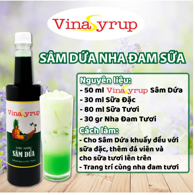 Siro sâm dứa Vina chai 750ml